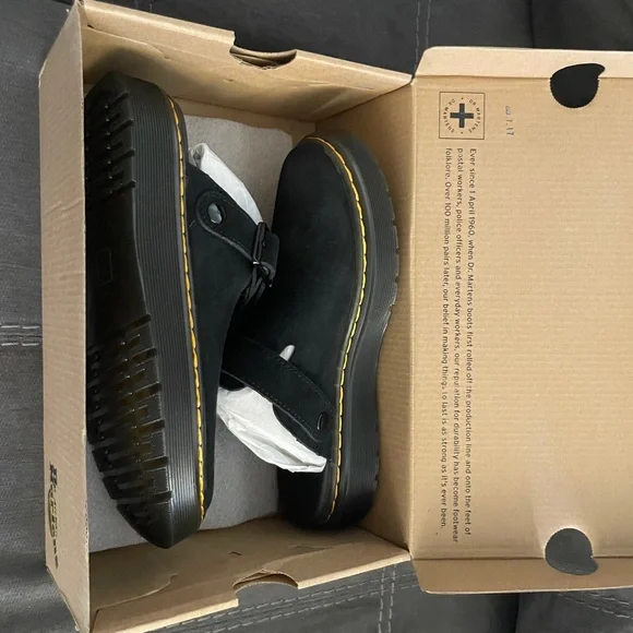 Dr. Martens Black Suede Shoes - Picture 1 of 6